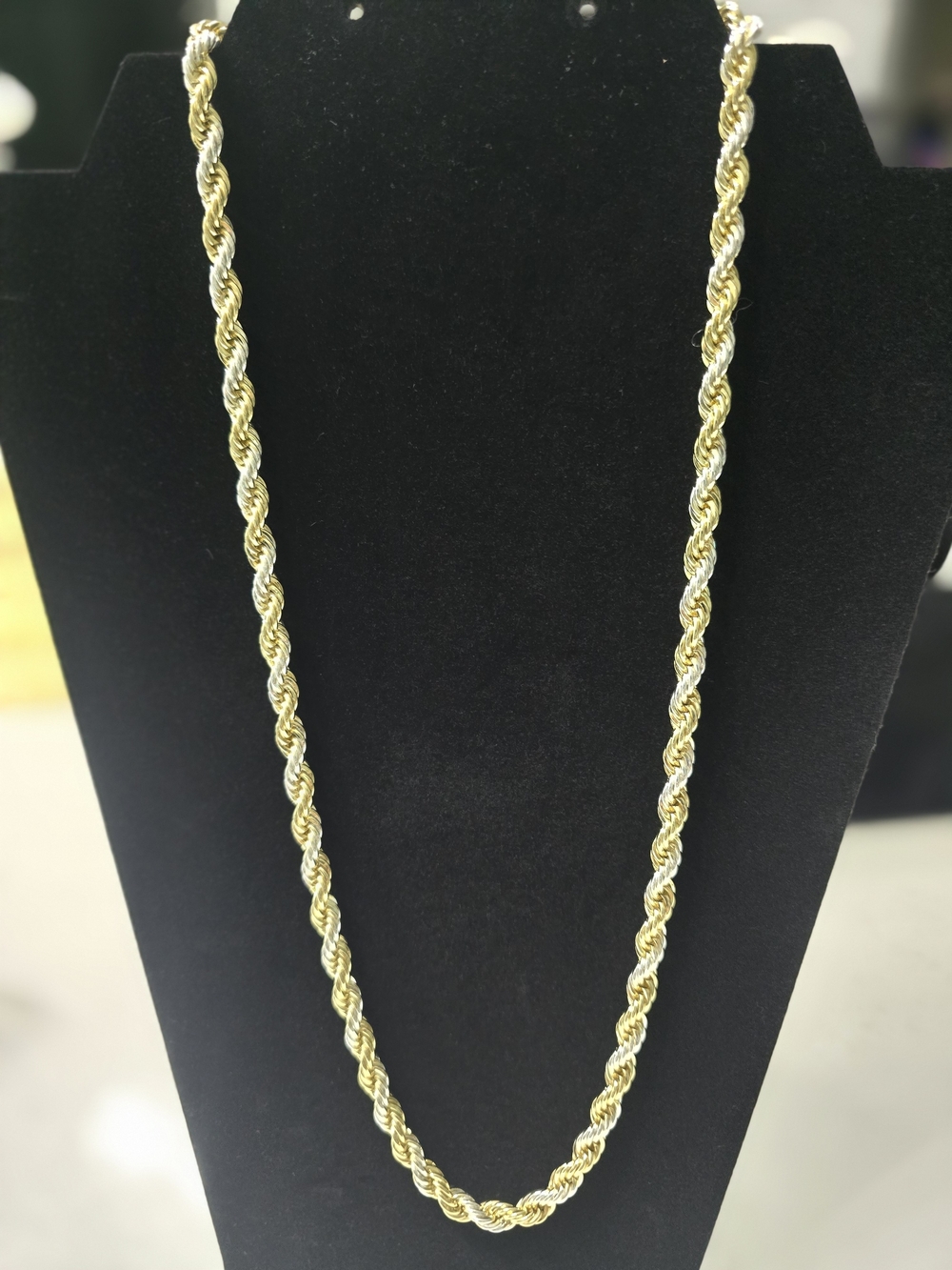 Gold-Tone Rope Chain Necklace - Elegant Women’s Jewelry